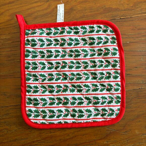Bundle of 6 Vintage Christmas Hot Pads Pot Holders New NWT Puppy Tree House - Picture 5 of 5